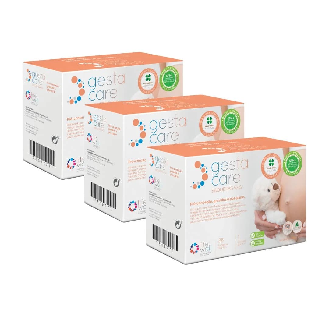 GestaCare Sobres Vegetales – Envase 3×28 Sobres