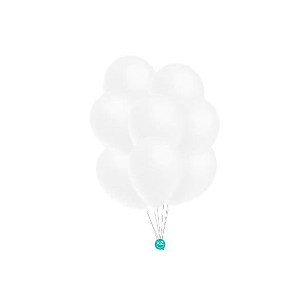 Xiz Party Supplies Pack 50 Balões 30cm Branco Metalizado - 012009530