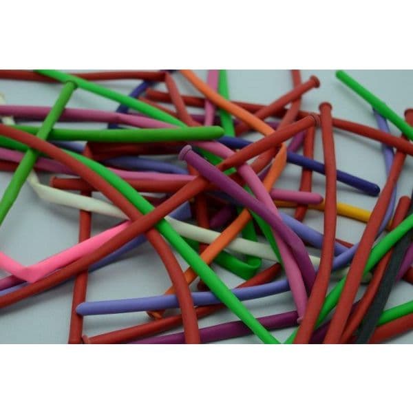Xiz Party Supplies Pack 100 Balões de Modelar Cores Sortidas - 013026024