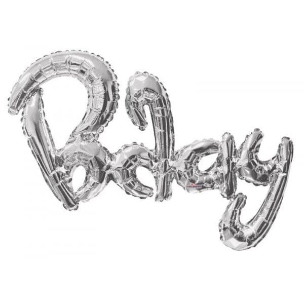 Kaleidoscope Balão Foil 36" Bday Script Prateado - 143615758
