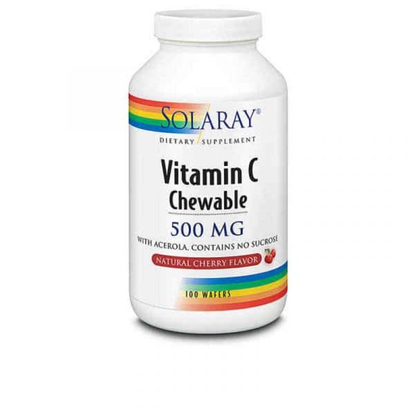 Solaray Vitamin C Chewable 500mg Cereja 100 Cápsulas