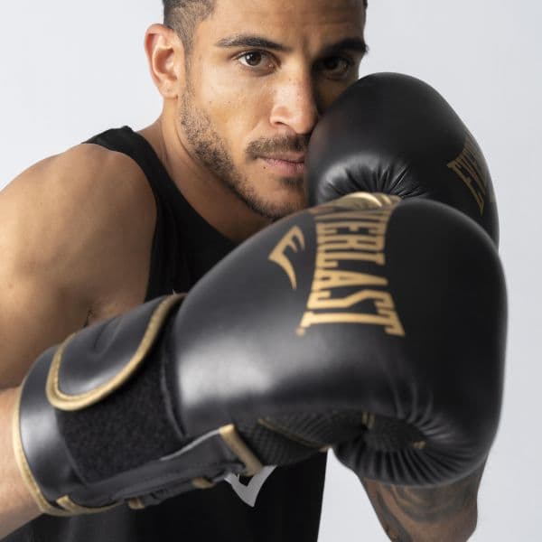 Everlast Luvas de Boxe Powerlock Preto/dourado 2024-14 Oz