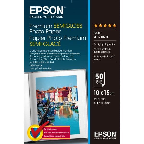Papel Fotográfico Semi Brilhante (S041765) 10X15 50 Fls