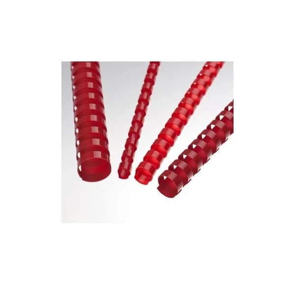 Argolas Pvc Encadernar 14mm 90 Folhas 100 Un. Vermelho - 1713052