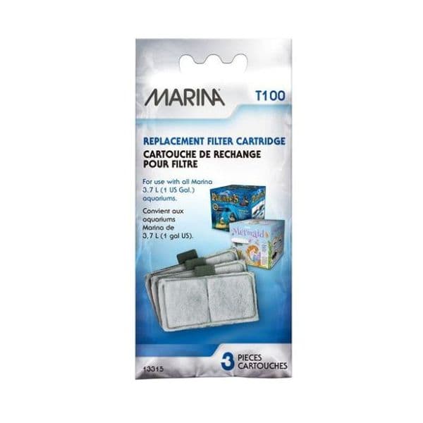 Marina 3 Cartuchos Recarga de Aquario 3,7 Litros 45 g