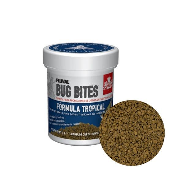 Fluval Bug Bites Granulado Peixes Tropicais 45g 1.4-2mm