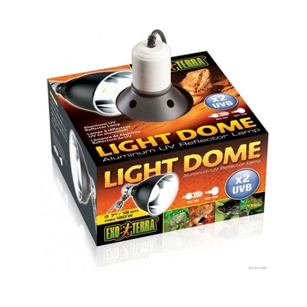 Exo Terra Porta Lâmpadas Light Dome Médio