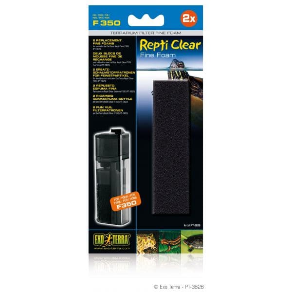 Exo Terra Recargas Esponja Fina Filtro Repti Clear F350