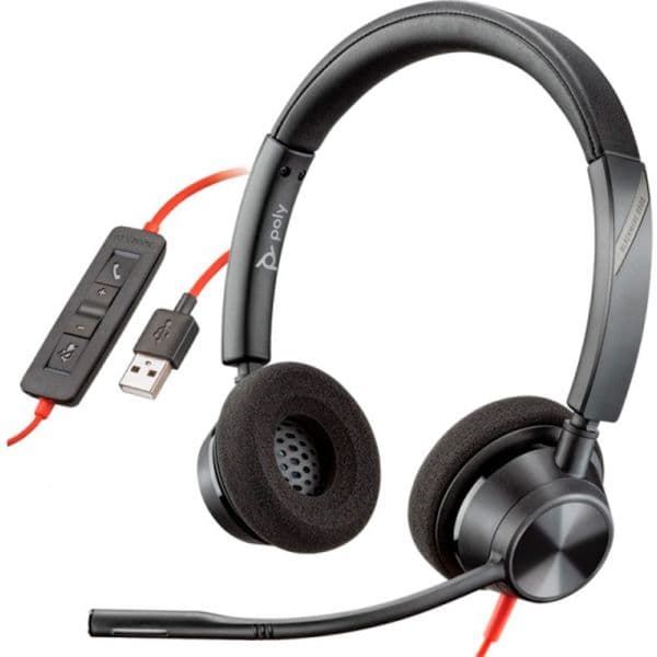 Plantronics Auricular Blackwire 3320 Diadema Binaural Cabo Usb-a