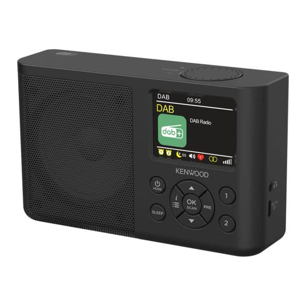 Kenwood Rádio Digital Portátil CR-M33DAB DAB+/FM Bluetooth Preto