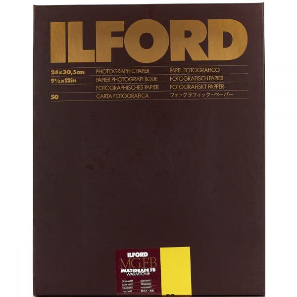 Ilford Papel Multigrade Warmtone Fb 24x30cm 50 Fls 24K