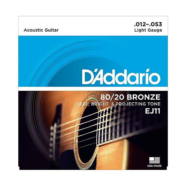 D'Addario Conjunto Cordas EJ16 Phosphor Bronze Light 12-53