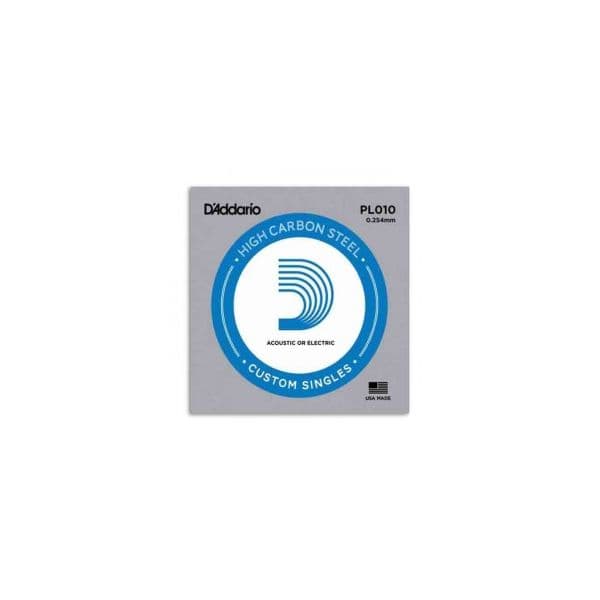 Corda D'Addario PL010 para Guitarra Elétrica ou Acústica Aço