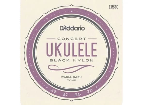 D´Addario EJ53C Nylon Pretas