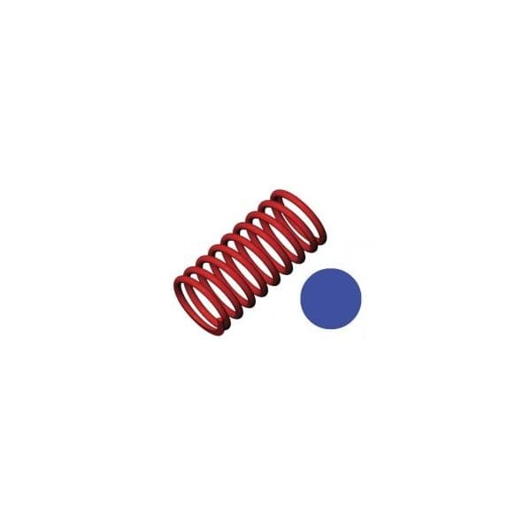 Traxxas Spring, shock (red) (GTR) (5.9 rate blue) - 92797