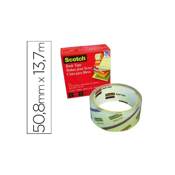 Fita Adesiva Scotch 845 Book Tape 50.8mm x 13.7m - OFF054674CE