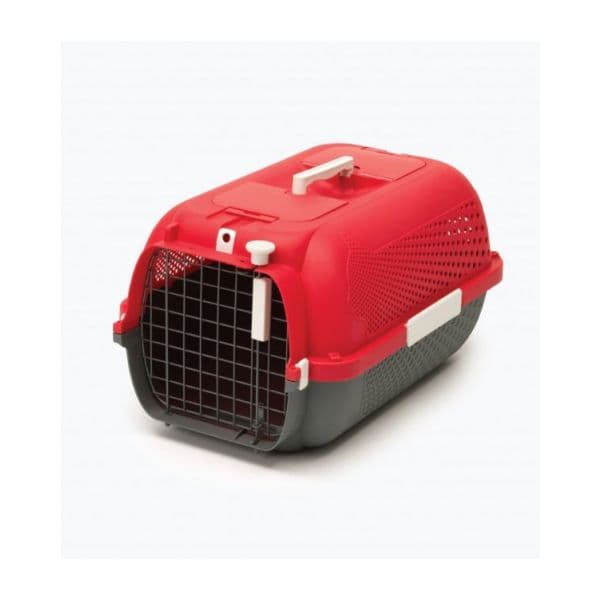 Catit Transportadora Cat Carrier/Profile Vermelho Cereja 48,3 x 32,6 x 28 cm