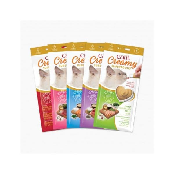 Catit Creamy Superfoods Frango, Coco e Couve 40g