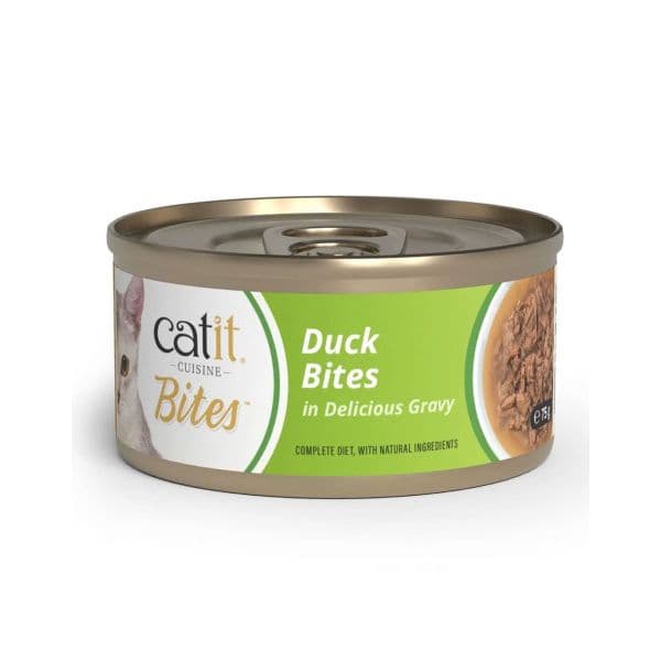 Ração Húmida Catit Cuisine Bites Pato 75g