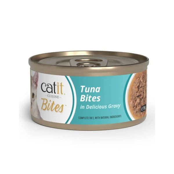Ração Húmida Catit Cuisine Bites Atum 75g