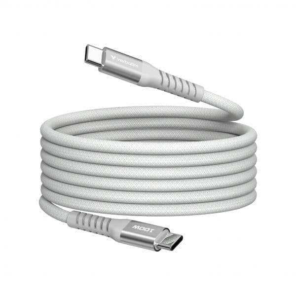 Verbatim 31854 Cabo USB-C Magnético Nylon 100W 480Mbps 1.20m Cinza