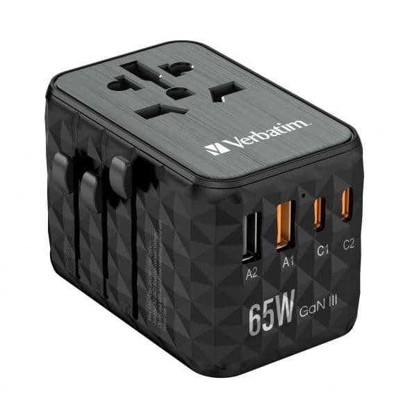 Verbatim UTA-05 Carregador 65W Preto/Cinzento