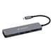 Verbatim Dock/Hub Multiportas USB-C Essentials 4K Modelo 32158 com 1xHDMI, 2xUSB-C, 2xUSB-A 3.2, 1xCR, PD100W, 7 Portas