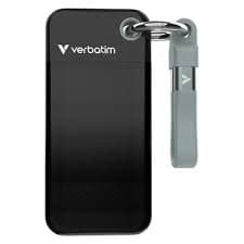 Disco Externo SSD Verbatim 1TB Pocket USB-C 3.2 Gen 2 Preto/Cinza