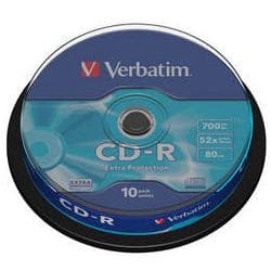 Verbatim CD-R 700MB 52x Cake 10 Uni
