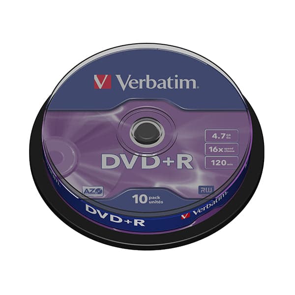 Verbatim Dvd+R 16x 4.7gb Cake 10 - 43498