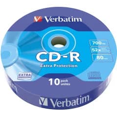 VERBATIM 43725 CD-R, extra protection, 700 MB, pack de 10