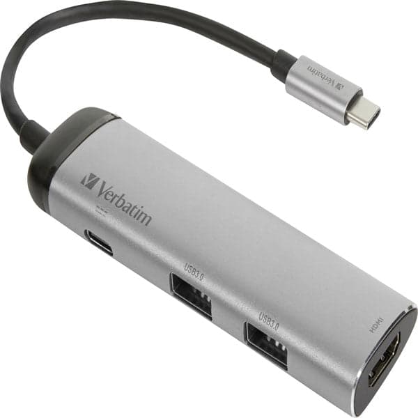Verbatim 49140 base & duplicador de portas USB 3.2 Gen 1 (3.1 Gen 1) Type-C