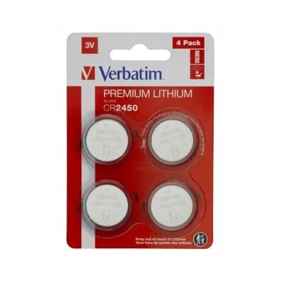 Verbatim Pilha CR2450 3v Lítio 4 Un.
