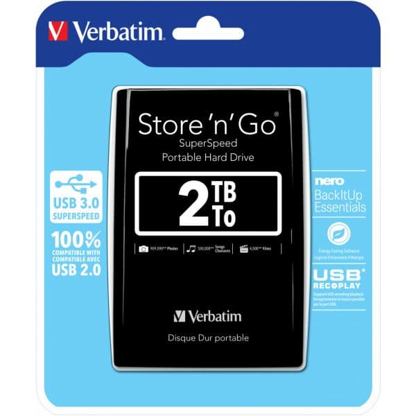 Disco Externo Verbatim 2TB store 'n' Go USB 3.0 - 53177