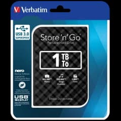 Verbatim Store 'n' Go disco externo 1 TB Preto