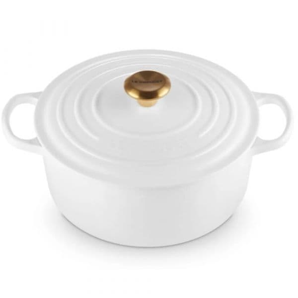 Le Creuset Cocotte Signature Ferro Fundido 24cm Branco