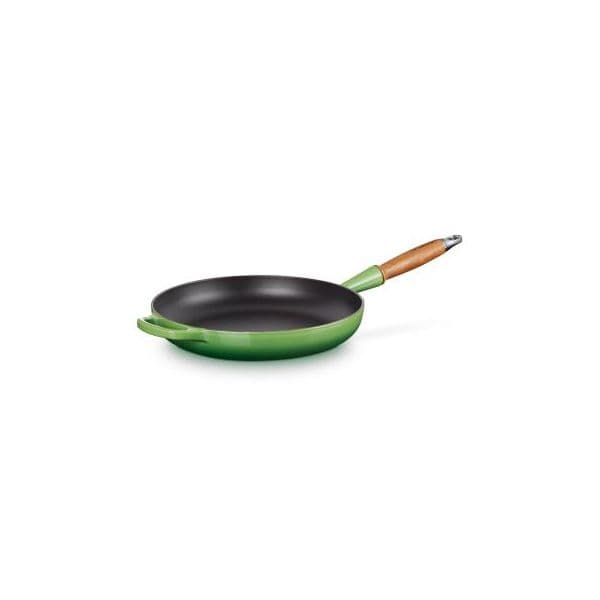 Le Creuset Frigideira Signature com Cabo de Madeira Bamboo