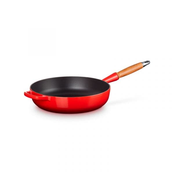 Le Creuset Frigideira Alta Pega Madeira Cerise 28cm - Signature - LC20259280600422