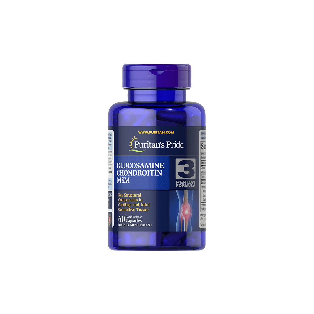 Glucosamine Chondroitin MSM 60 Capsules - 3 Per Day Formula
