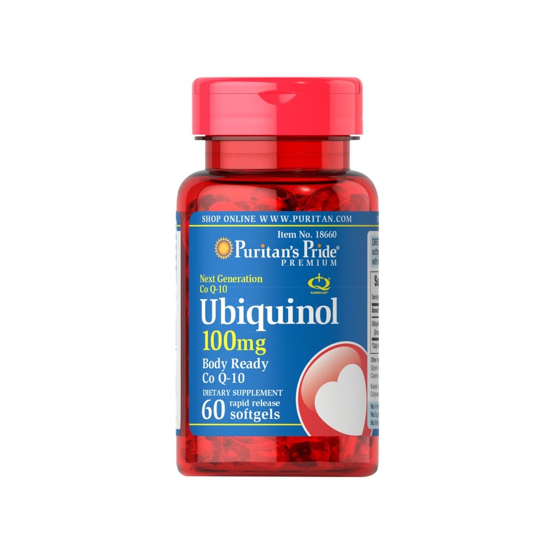 Ubiquinol CoQ10 100 mg 60 Rapid Release Softgels