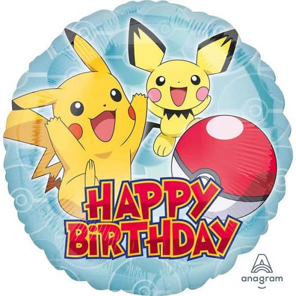 Amscan Balão Foil 18" Pokémon Happy Birthday - 043633301