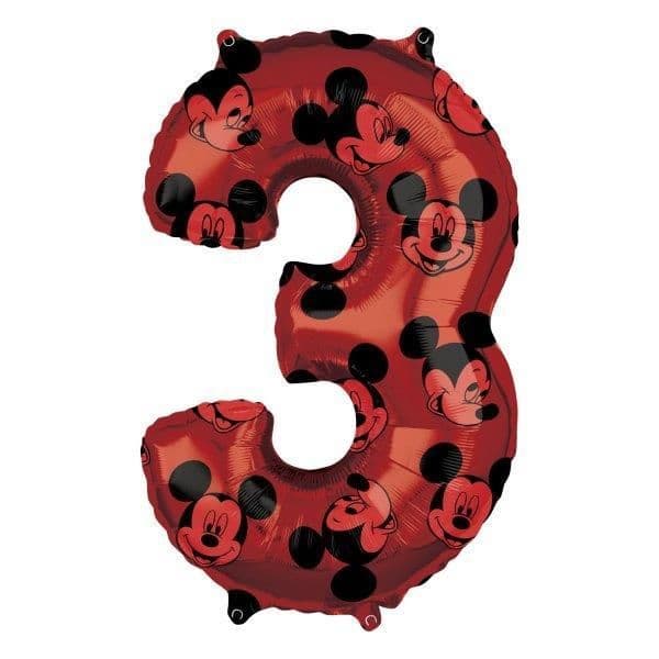 Amscan Balão Foil 26" Nº 3 Mickey - 044013301