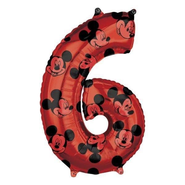 Amscan Balão Foil 26" Nº 6 Mickey - 044170701