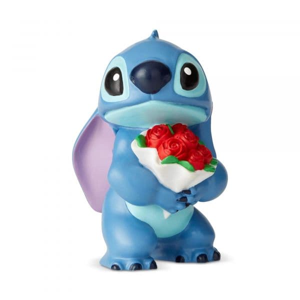 Enesco Figura Decorativa de Stitch Con Flores