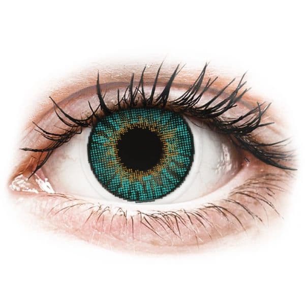 Alcon Lentes de Contacto Mensais com Correção Air Optix Colors Tom Turquoise 2 Lentes