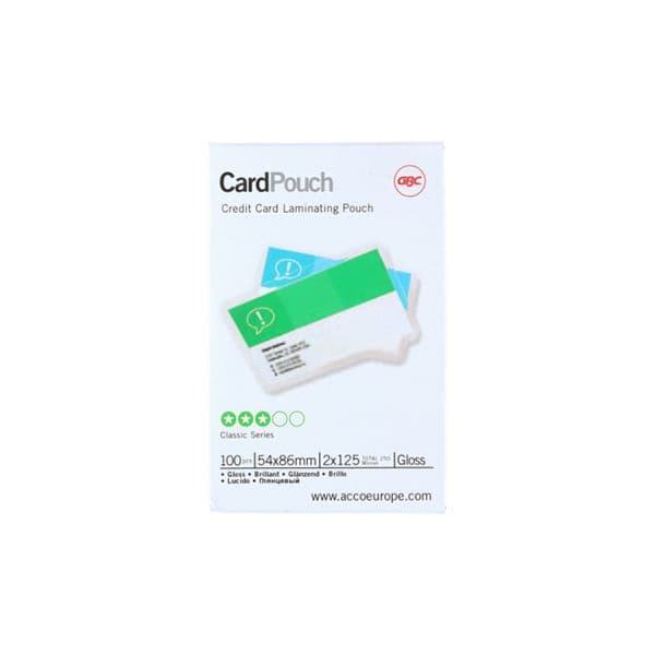 GBC Bolsa de Encadernação Térmica 54x86mm 125mic 100 Un. - 1002020