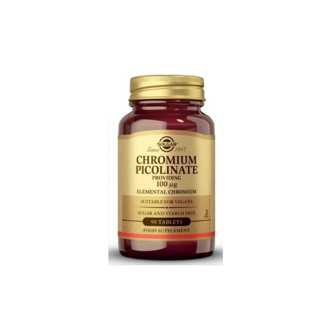 Solgar Chromium Picolinate 100mcg 90 Cápsulas
