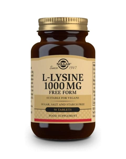 Solgar L-Lysine 1000mg 50 Comprimidos