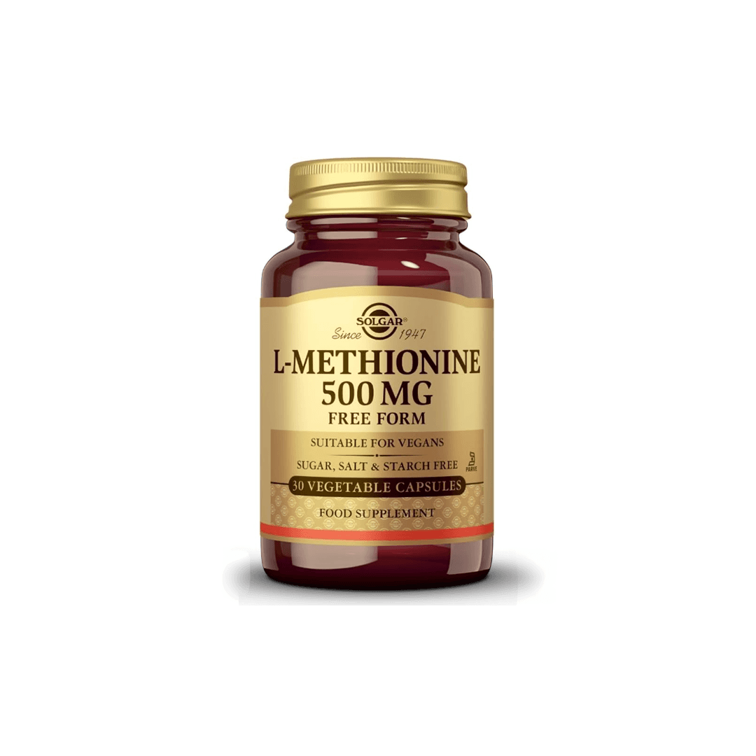 Solgar L-Methionine 500mg 30 Cápsulas Vegetais