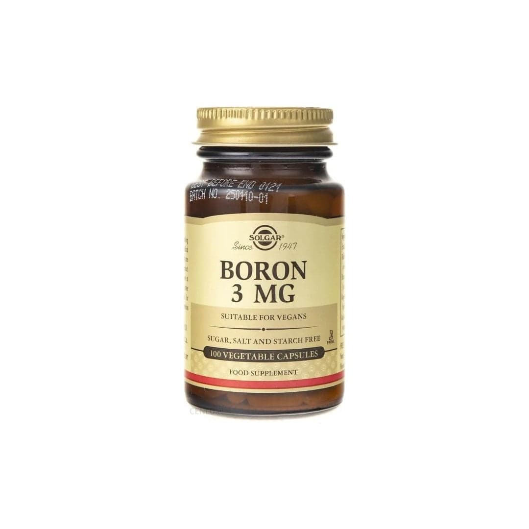 Solgar Boron 3mg 100 Cápsulas Vegetais